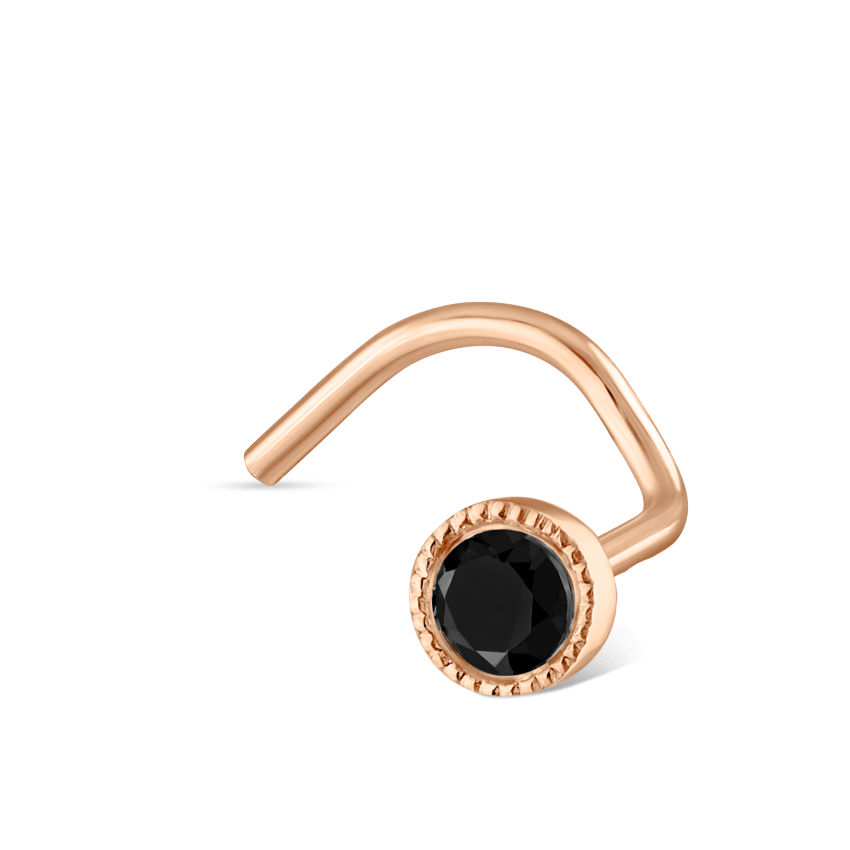 Black Diamond Scalloped Set Nostril Screw