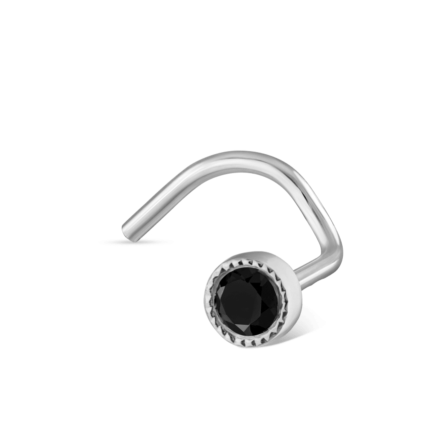 Black Diamond Scalloped Set Nostril Screw