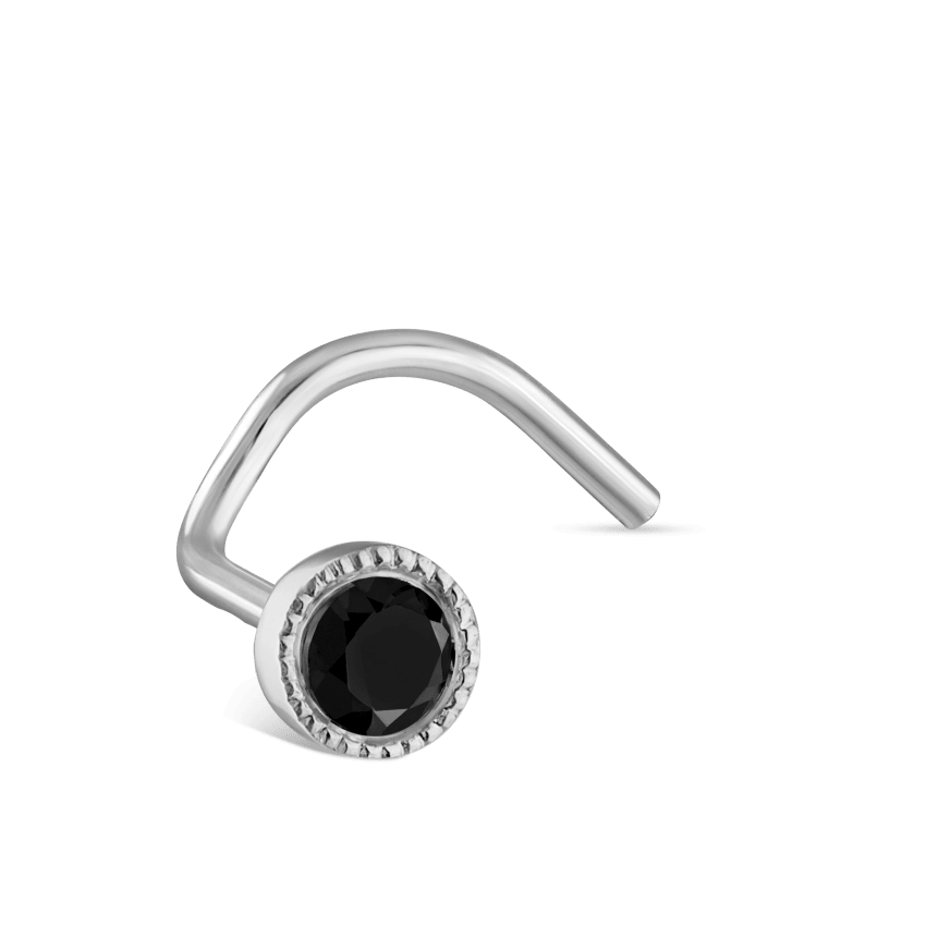 Black Diamond Scalloped Set Nostril Screw