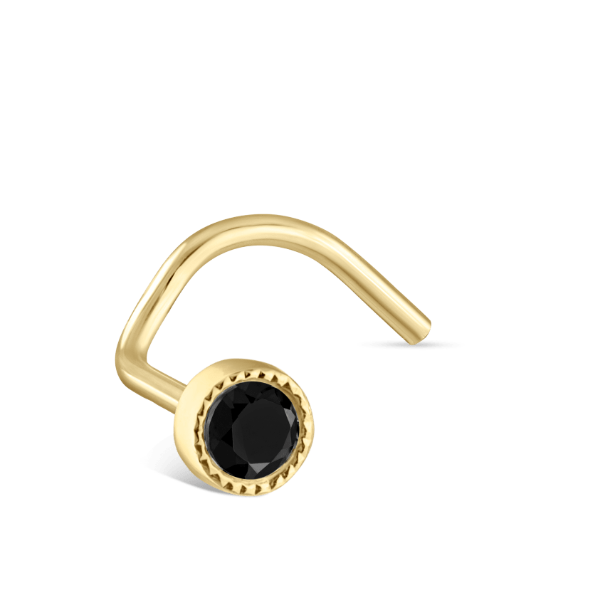 Black Diamond Scalloped Set Nostril Screw
