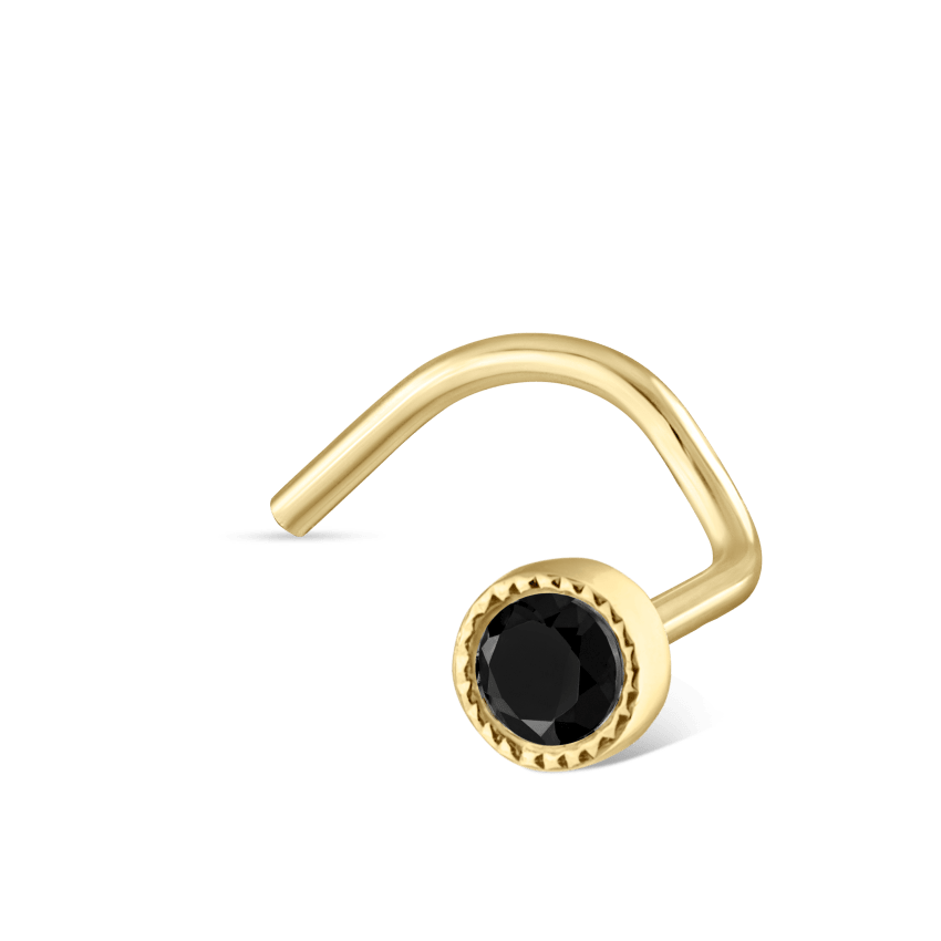 Black Diamond Scalloped Set Nostril Screw