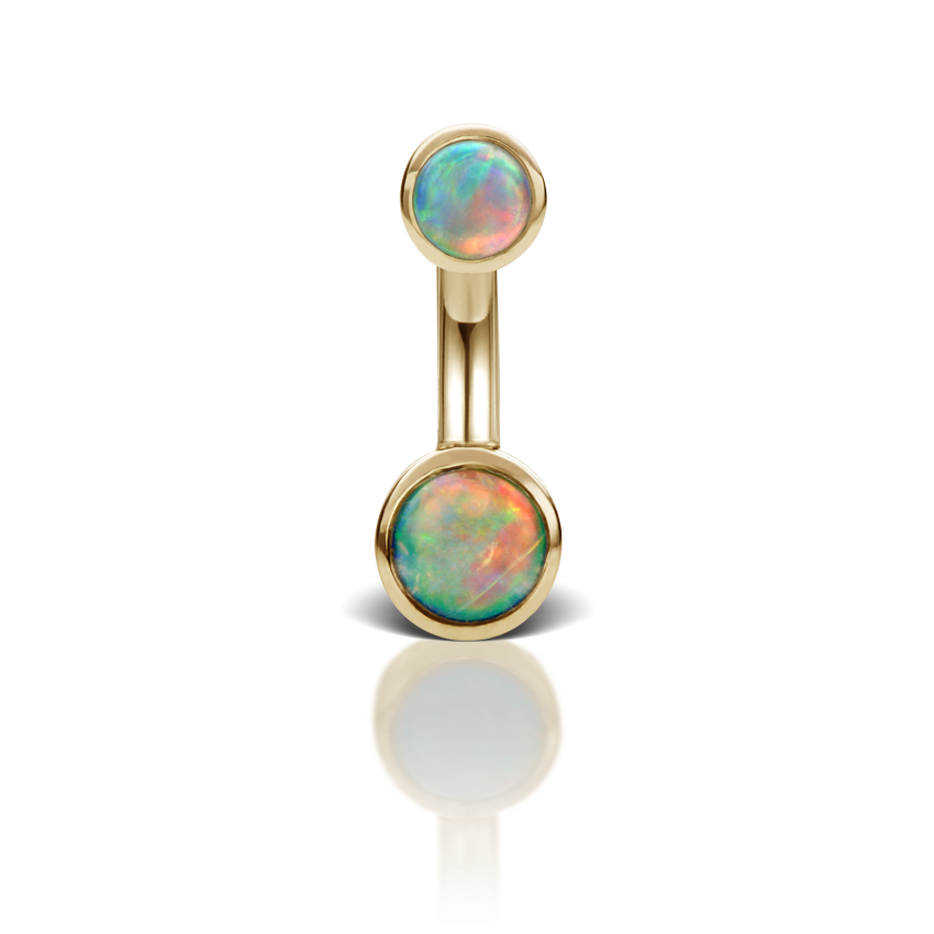 opal-4-6-cup-solitaire-barbell-yellow-gold-3mm---4mm-11mm-3mm---4mm-yellow-gold-vop-yg-w3w4-p11m-a