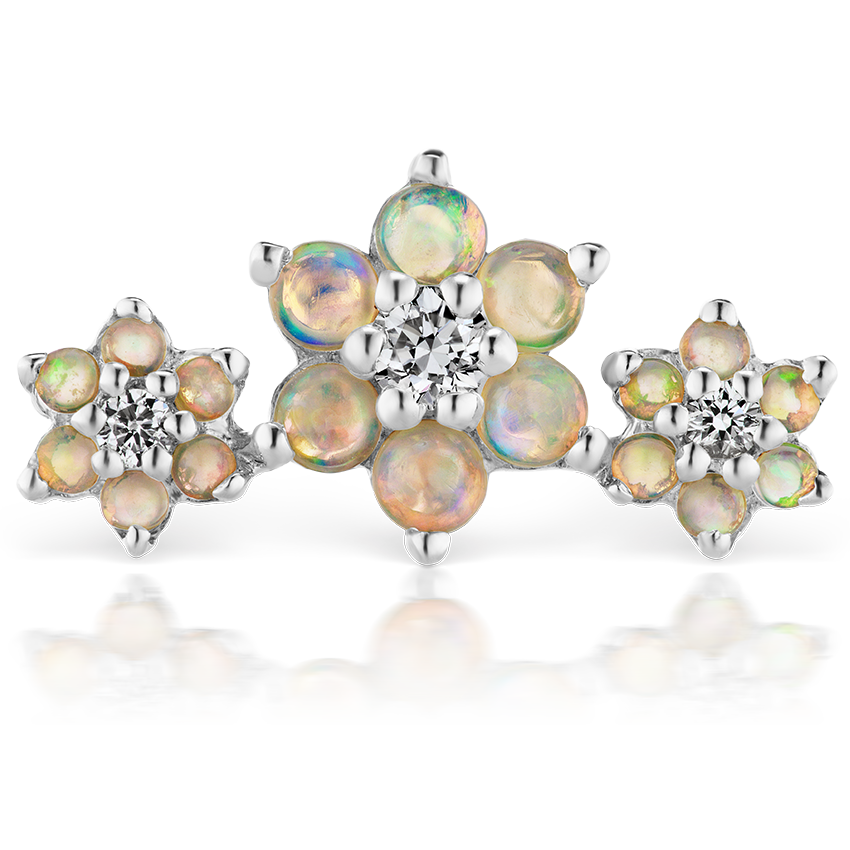 opal-and-diamond-three-flower-garland-threaded-stud-earring-white-gold-white-gold-xga3flop-wg-b