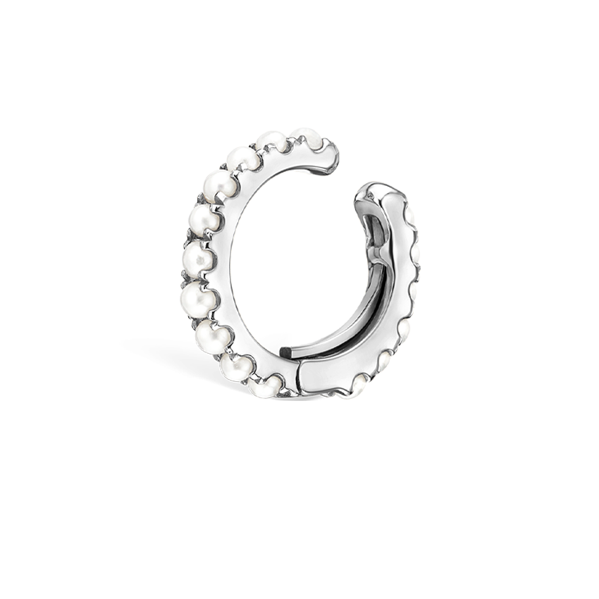 Pearl Eternity Tash Cuff Earring