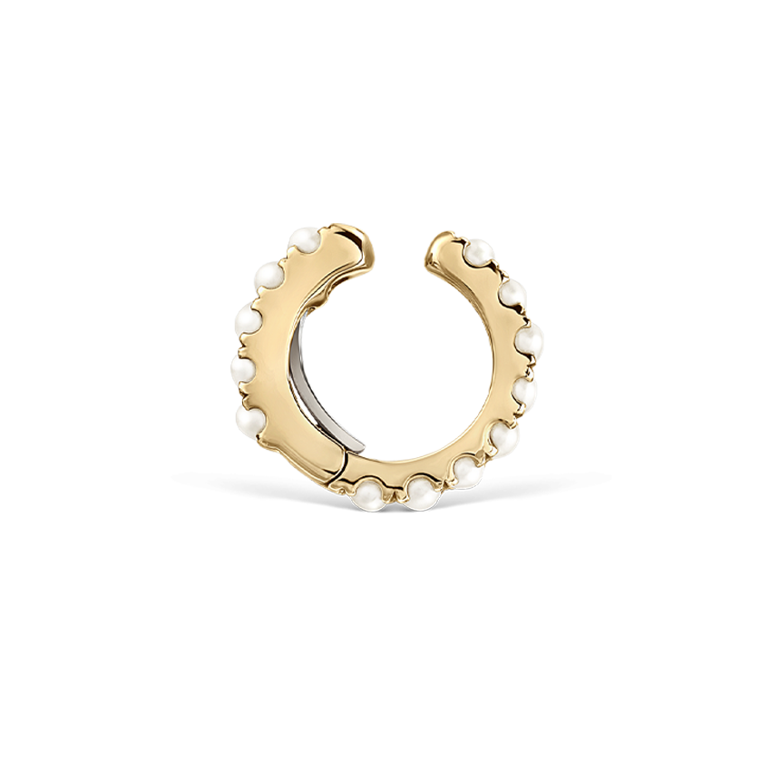 Pearl Eternity Tash Cuff Earring