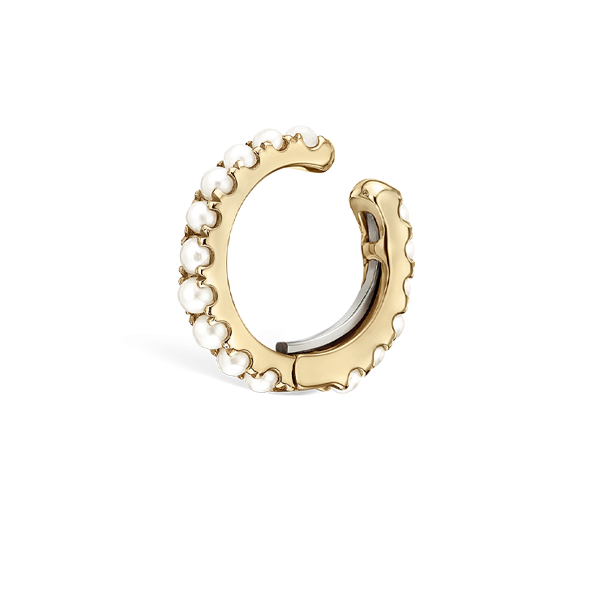 Pearl Eternity Tash Cuff Earring
