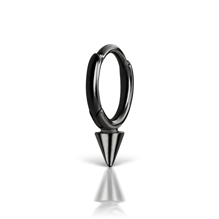 Single Short Spike Hoop Earring (Non-Rotating)