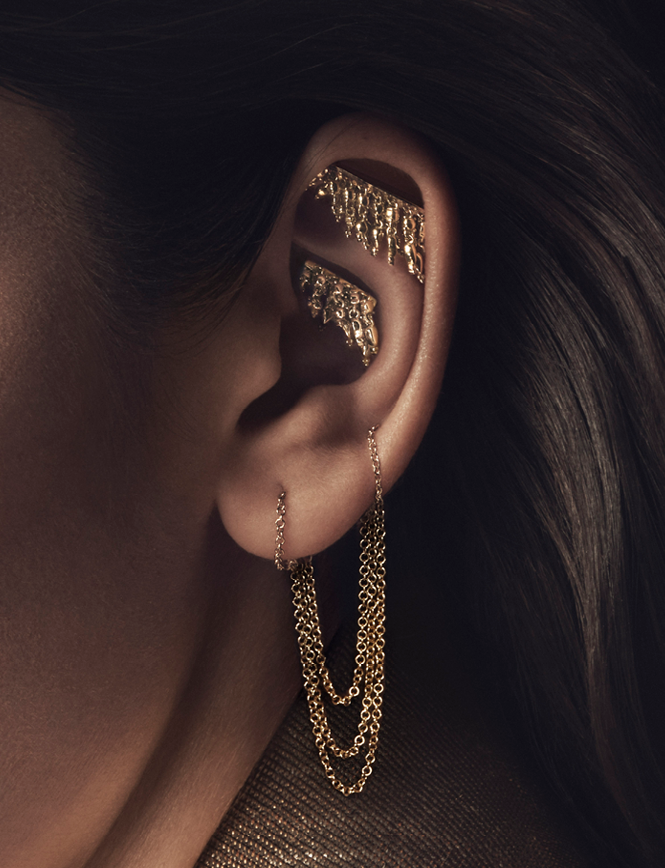 Tassel Bar Threaded Stud Earring
