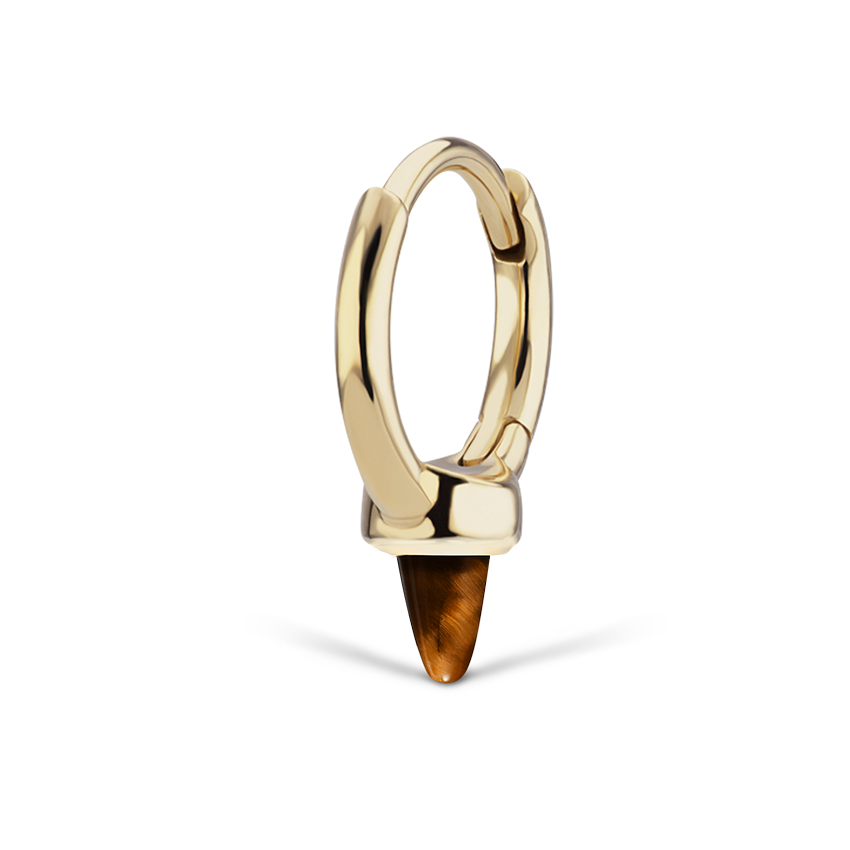 tigers-eye-single-short-spike-hoop-earring-non-rotating-yellow-gold-8mm-xr1spte-yg-d8-a_1