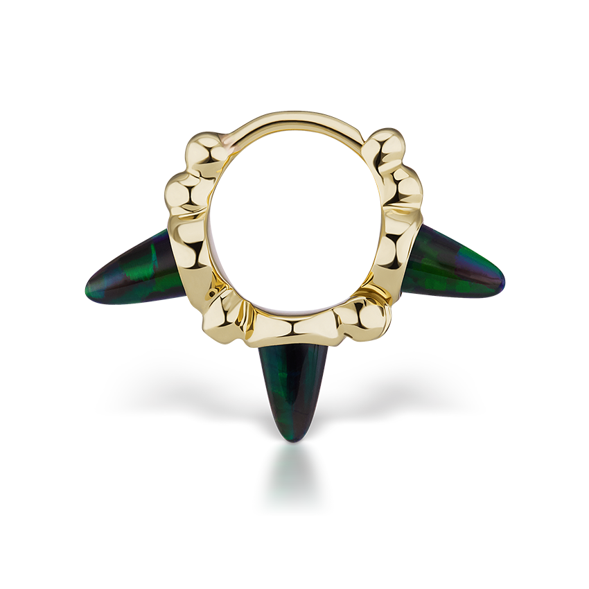 triple-short-black-opal-spike-granulated-hoop-earring-yellow-gold-6-5mm-6-5mm-yellow-gold-xr3spgbkop-yg-d65-a