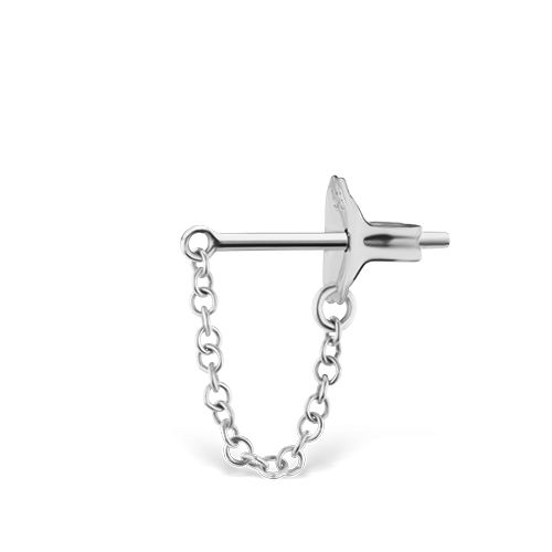 Chain Wrap Stud Earring