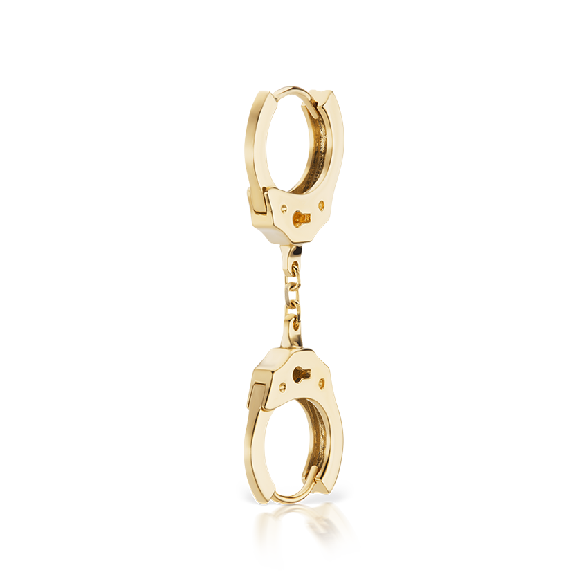 Handcuff Hoop Earring with Short Chain