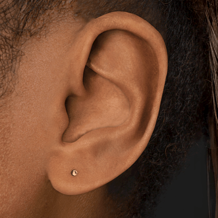 Ball Threaded Stud Earring