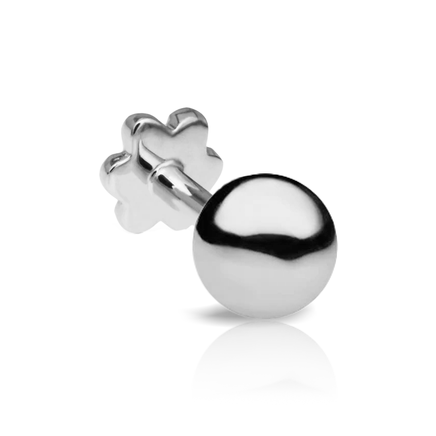 Ball Threaded Stud Earring