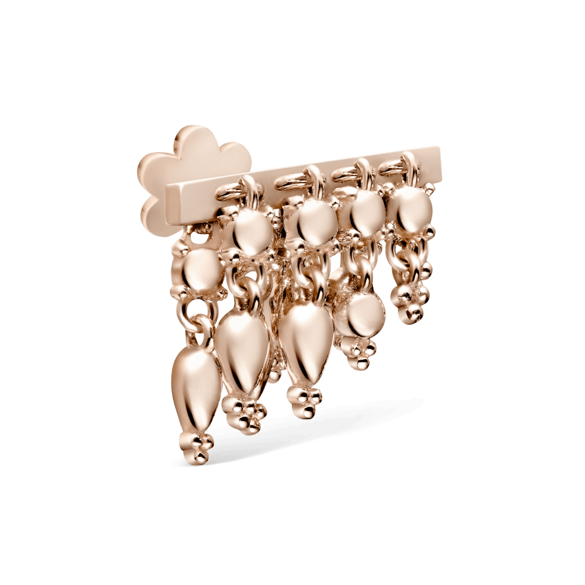 Tassel Bar Threaded Stud Earring
