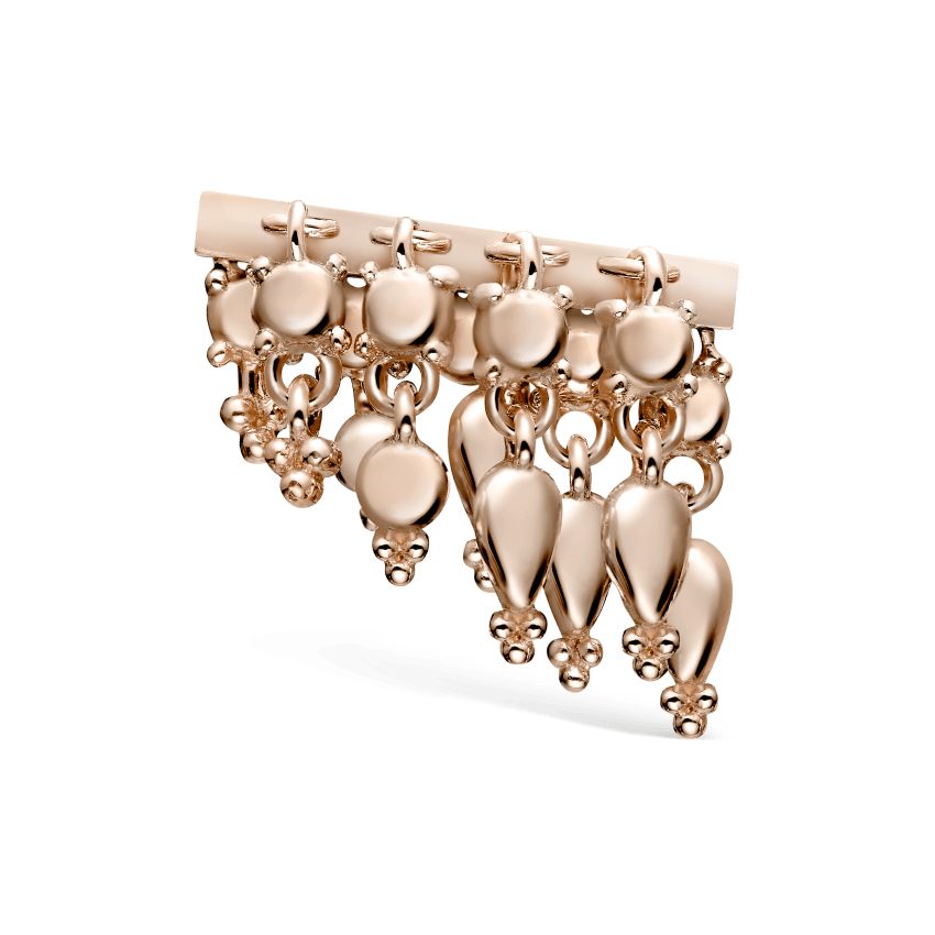 Tassel Bar Threaded Stud Earring