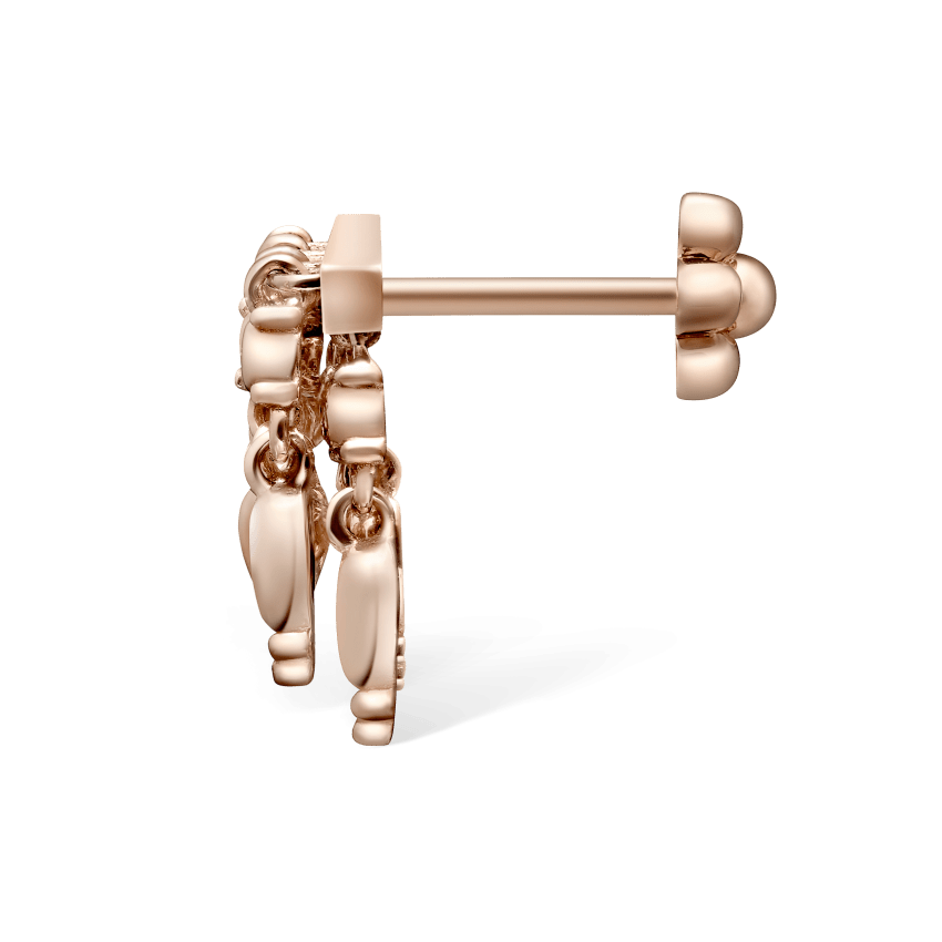Tassel Bar Threaded Stud Earring