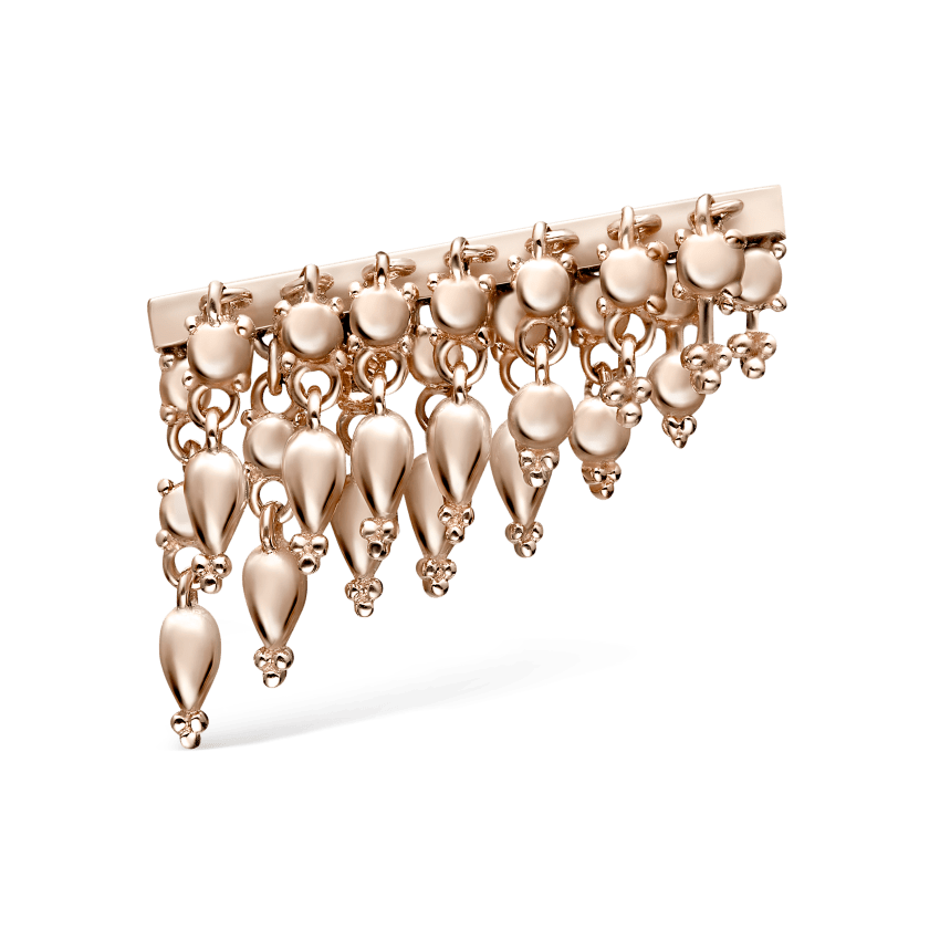 Tassel Bar Threaded Stud Earring