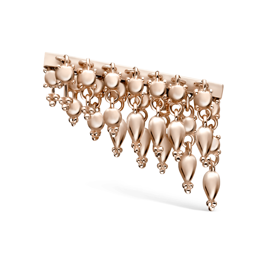 Tassel Bar Threaded Stud Earring
