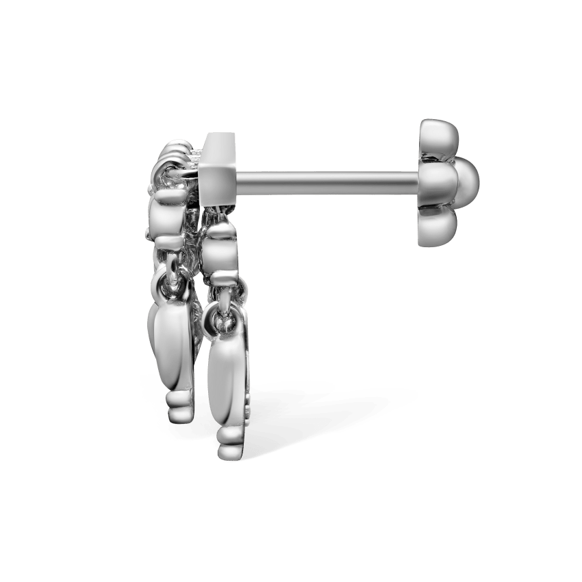 Tassel Bar Threaded Stud Earring