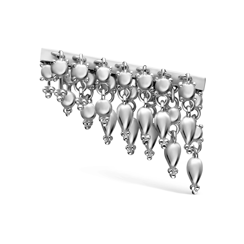 Tassel Bar Threaded Stud Earring