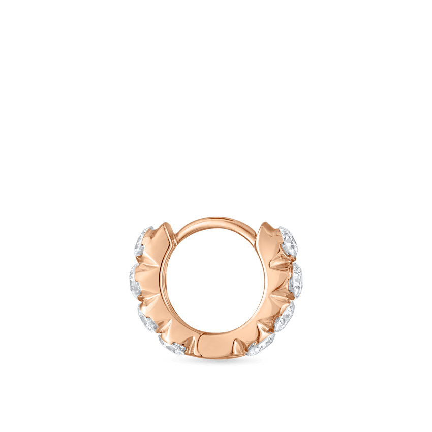 Invisible Set Large Diamond Eternity Hoop Earring