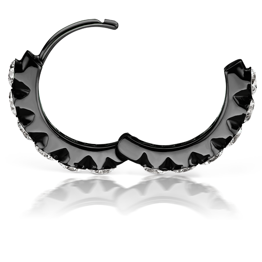 Invisible Set Large Diamond Eternity Hoop Earring
