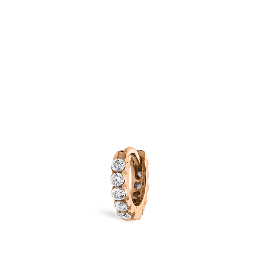Invisible Set Diamond Eternity Hoop Earring