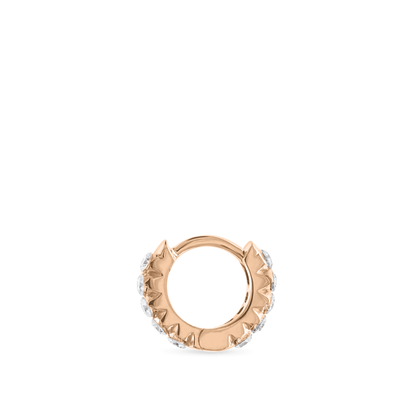 Invisible Set Diamond Eternity Hoop Earring