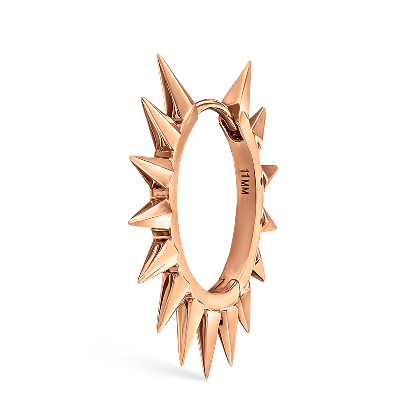 Metal Mohawk Hoop Earring