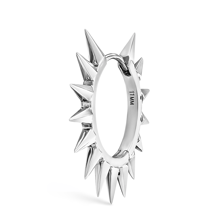 Metal Mohawk Hoop Earring