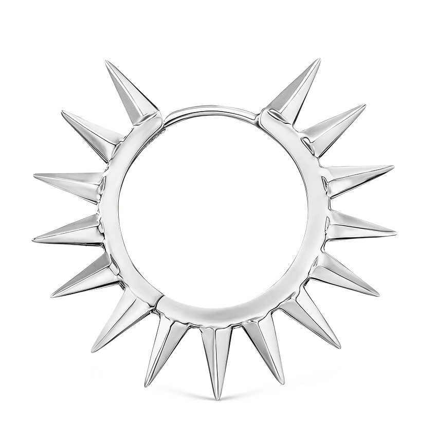 Metal Mohawk Hoop Earring