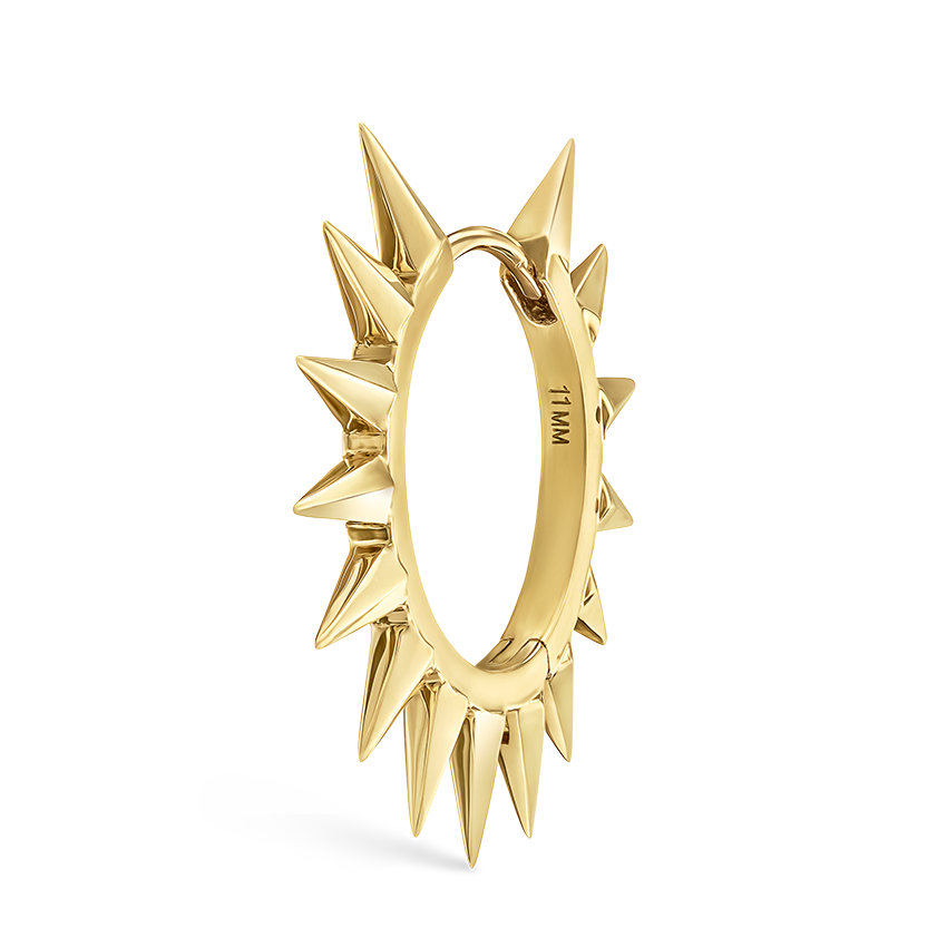 Metal Mohawk Hoop Earring