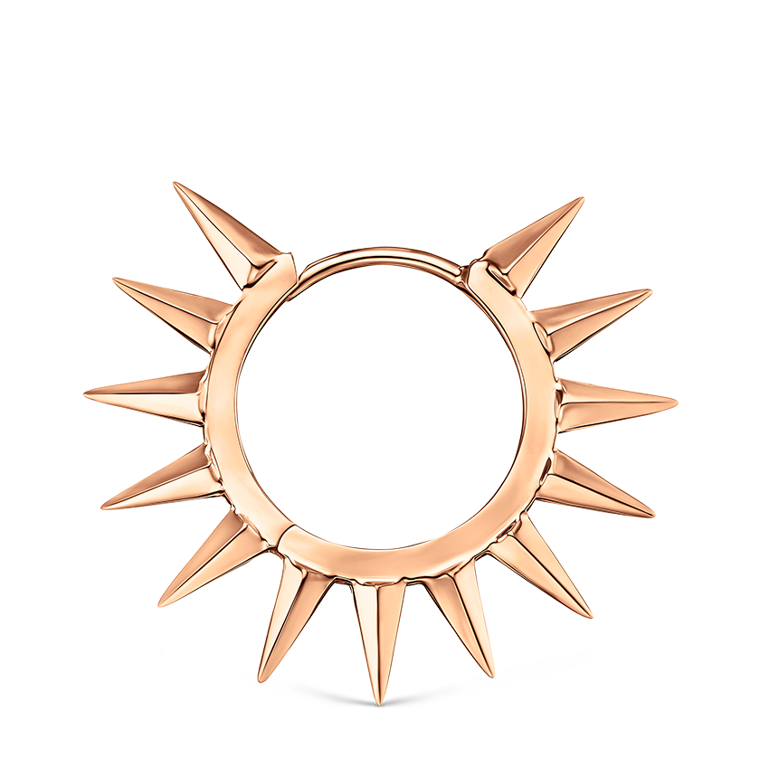 Metal Mohawk Hoop Earring