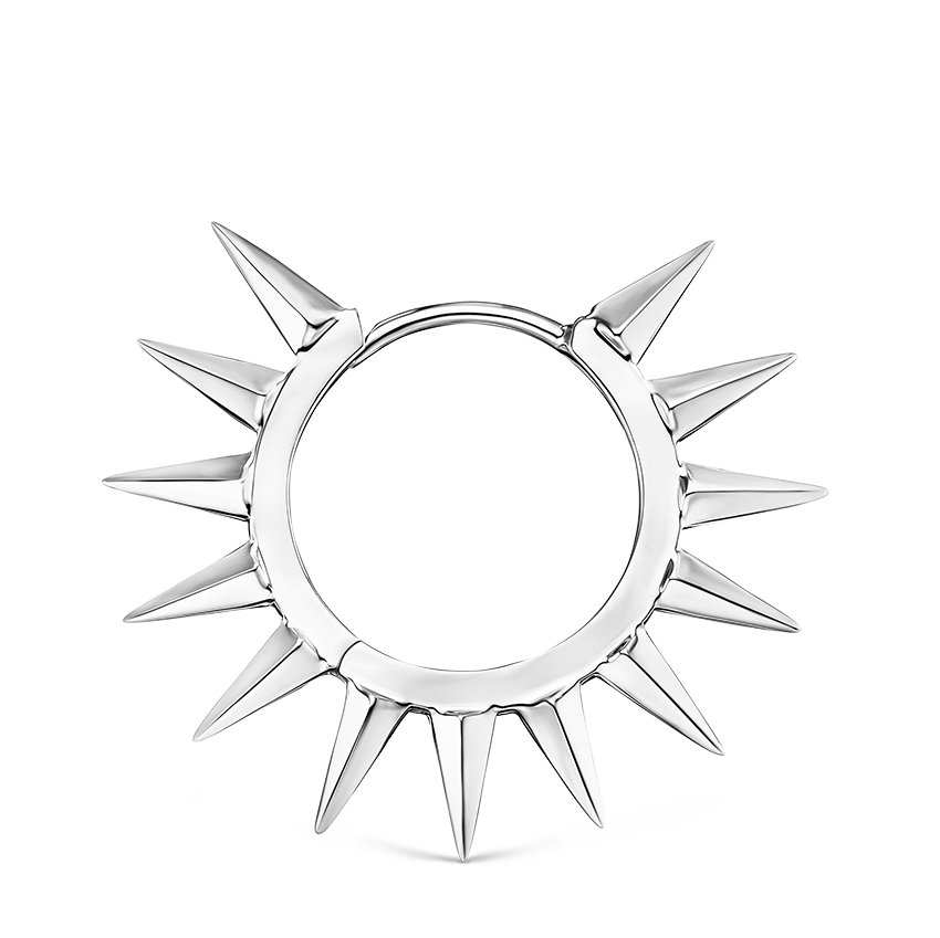 Metal Mohawk Hoop Earring