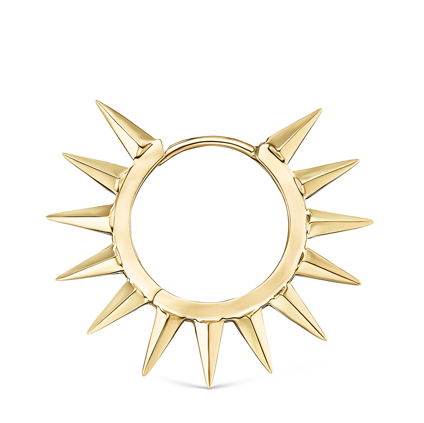 Metal Mohawk Hoop Earring