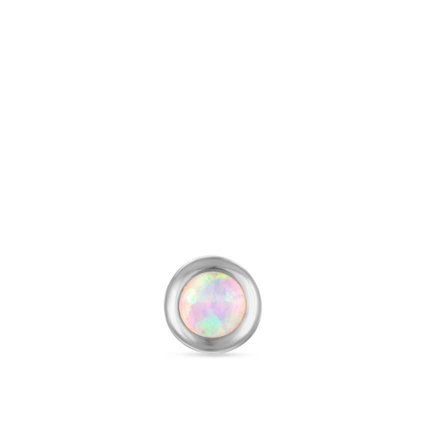 Opal Threaded Stud Earring