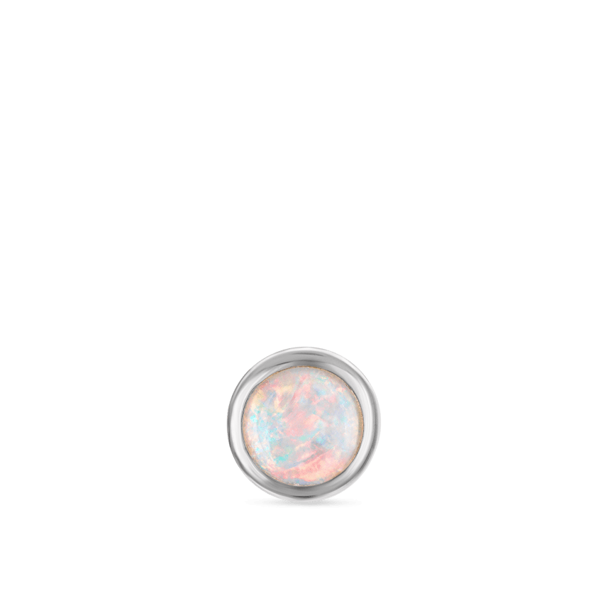 Opal Threaded Stud Earring