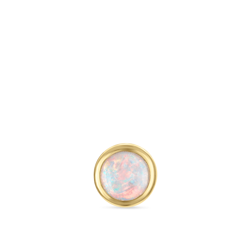 Opal Threaded Stud Earring