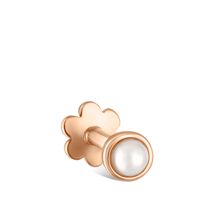 Natural Pearl Threaded Stud Earring