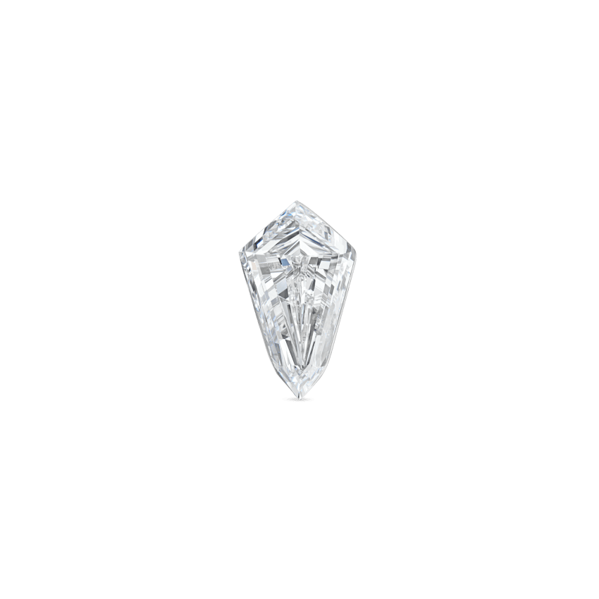 Invisible Set Kite Diamond Threaded Stud Earring With Titanium Backing