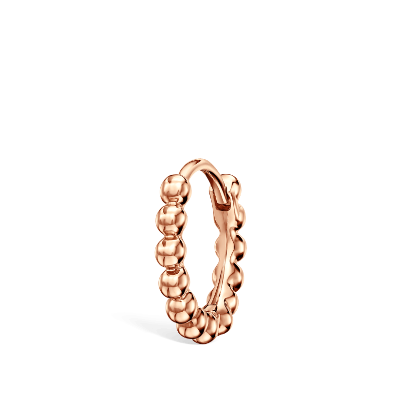 Granulated Hoop Earring