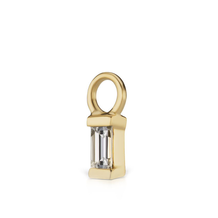 Diamond Baguette Charm