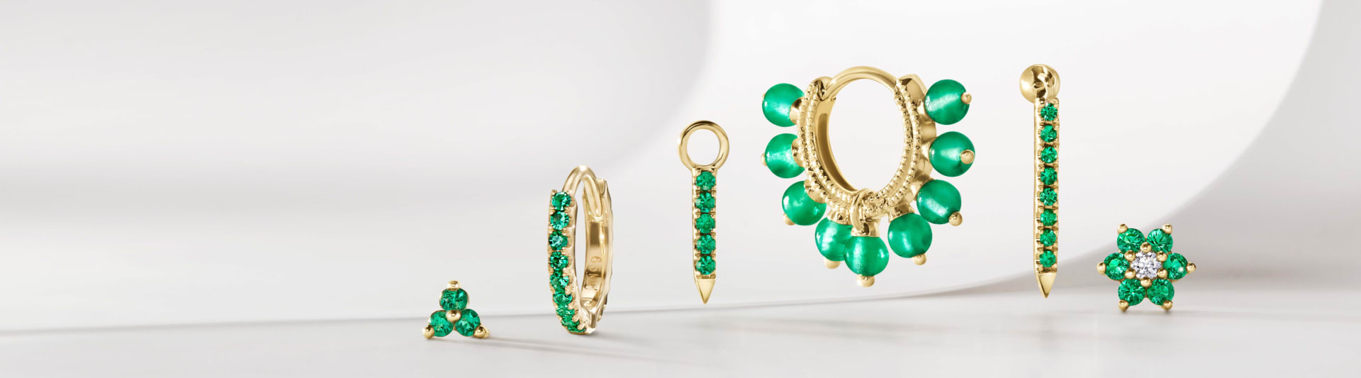 Emerald deals earring set