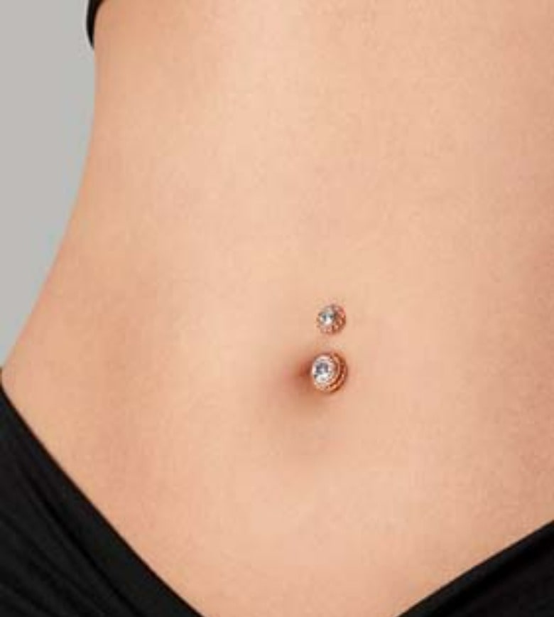 Belly Button Piercing Bar Body Ring Drop Dangle Dangly Navel Bars Reverse  Silver | eBay